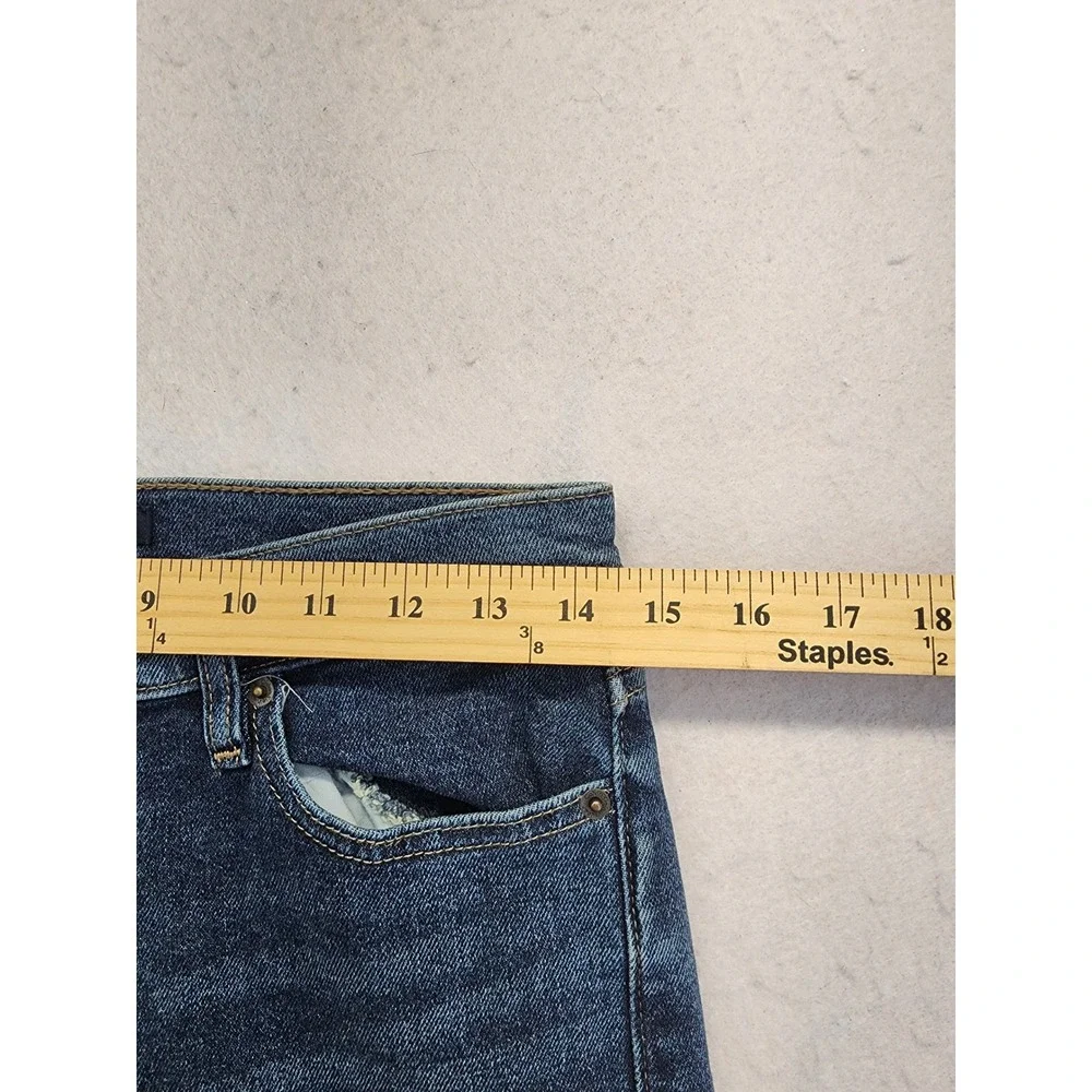 Calvin Klein High Rise Straight Leg Blue Denim Jeans Size 4